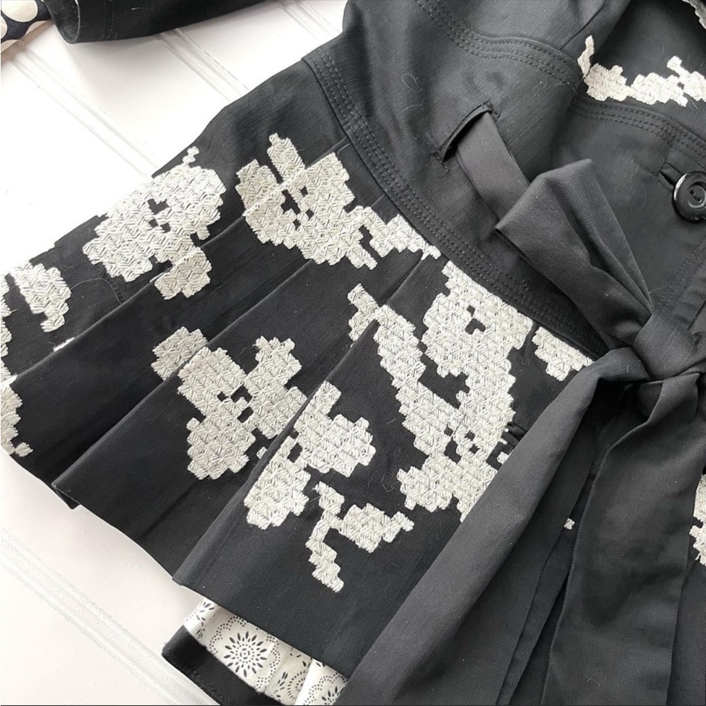 Anthropologie Elevenses Embroidered Jacket
